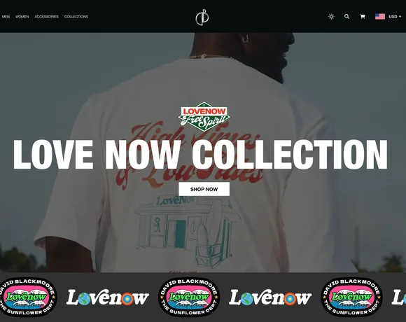 David Blackmoore e-commerce homepage